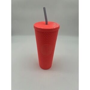 Authentic Starbucks Summer 2022 Dragon Fruit Studded Venti Tumbler Cold Cup 24oz